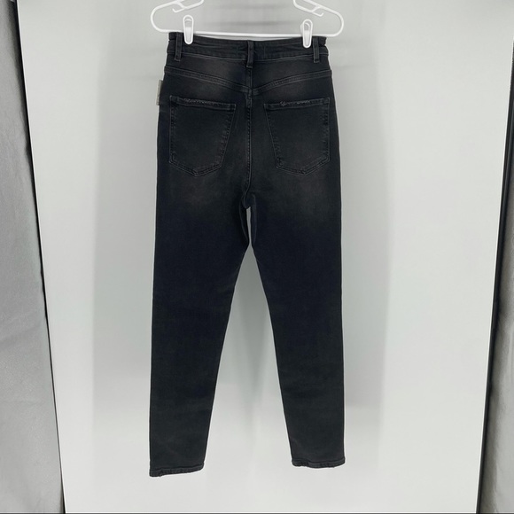 Free People NWT Zuri Mom Jean Dusty Roads Black 28 - Picture 3 of 7